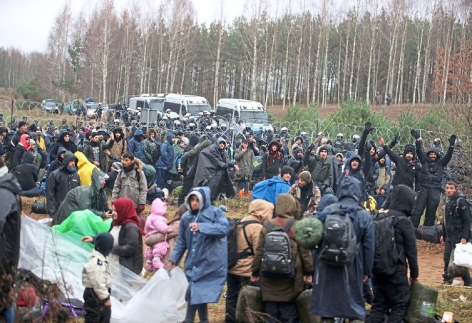 Polşa-Belarus sərhədini qanunsuz keçməyə çalışan 100-dək miqrant saxlanılıb