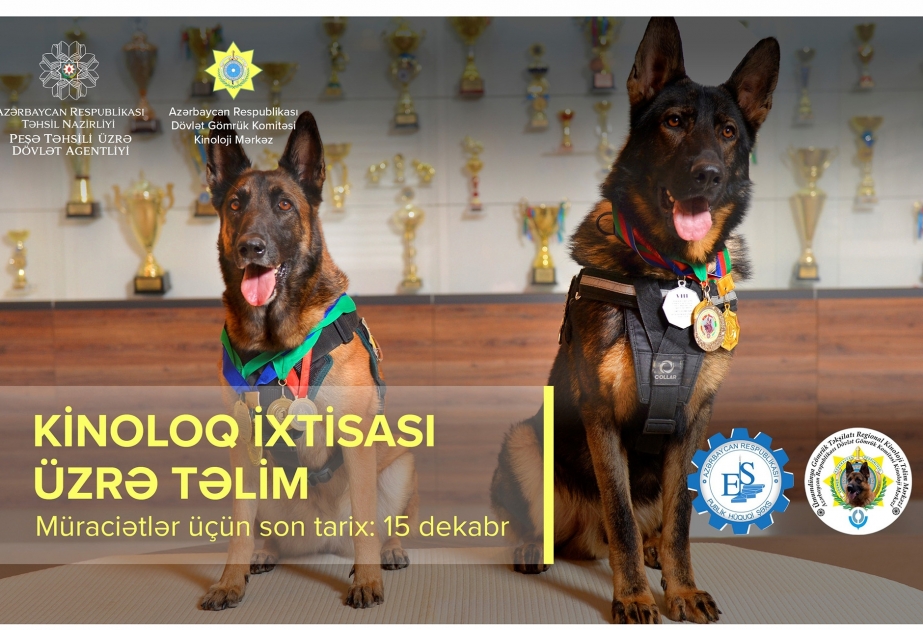 Peşə Təhsili üzrə Dövlət Agentliyi: Kinoloq ixtisası üzrə qısamüddətli təlimlərə start verilir