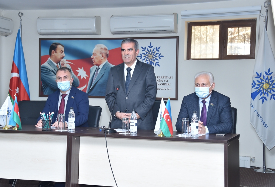 YAP Səbail rayon təşkilatında partiyanın yaradılmasının 29-cu ildönümü qeyd olunub