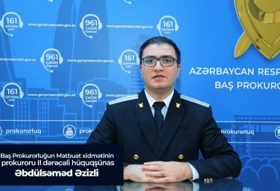 #prokurorluqdanizah: Növbəti videoçarxda valideynlik hüququndan məhrumetmənin əsaslarına dair məlumat verilib