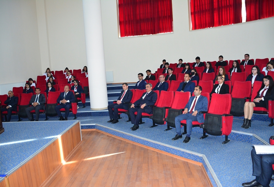 Naxçıvan Dövlət Universitetində Yeni Azərbaycan Partiyasının 29-cu ildönümü qeyd olunub