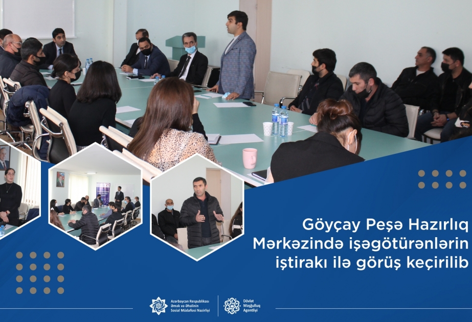 Göyçay Peşə Hazırlıq Mərkəzində işəgötürənlərin iştirakı ilə görüş keçirilib