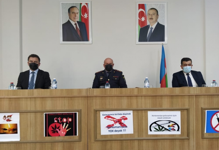 Qubada məktəblilər narkotiklərə qarşı mübarizə tədbirləri haqqında maarifləndirilib