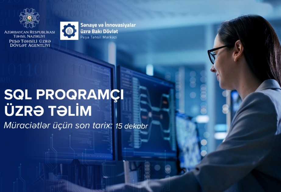 “SQL Proqramçı” istiqaməti üzrə qısamüddətli təlim təşkil ediləcək