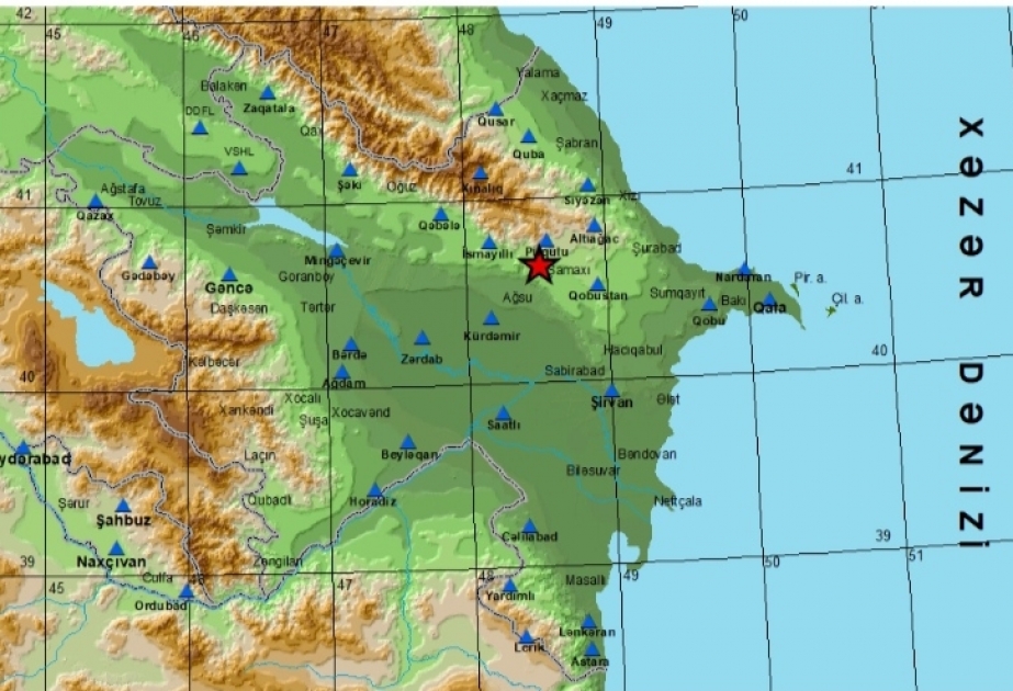 Şamaxıda 5.1 bal gücündə zəlzələ olub