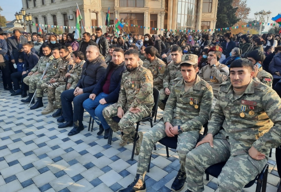 Ağdamın işğaldan azad edilməsinin birinci ildönümü münasibətilə Quzanlıda konsert olub