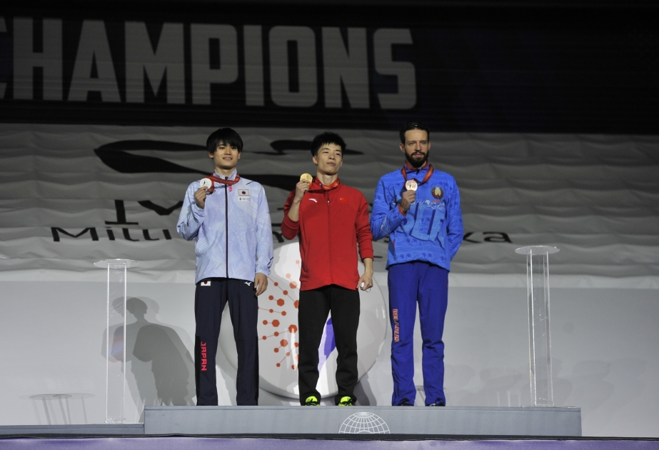 Dünya çempionatında batut gimnastikası üzrə fərdi proqramda qaliblər müəyyənləşib