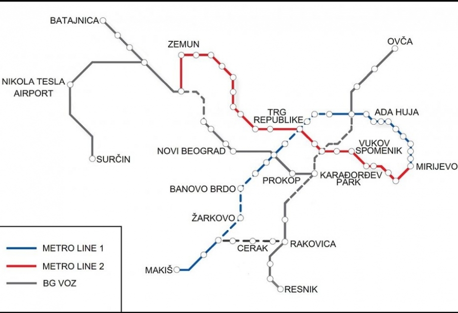 Belqradda ilk dəfə metro inşasına başlanılıb