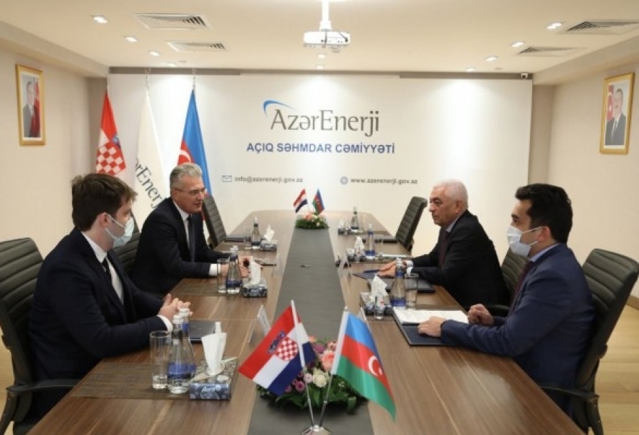 Xorvatiya ilə Azərbaycanın enerji sistemləri arasındakı əməkdaşlıq münasibətləri müzakirə edilib