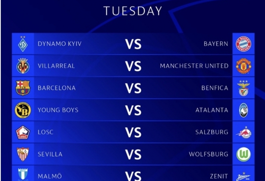 Bu gün UEFA Çempionlar Liqasının qrup mərhələsində V tura start veriləcək