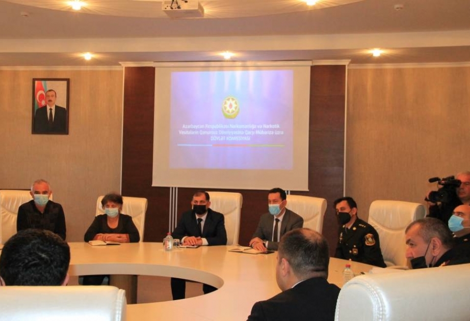 Narkomanlığa qarşı mübarizə işinin təşkili üzrə növbəti tədbir və treninq Neftçalada keçirilib