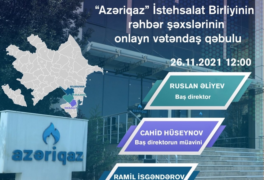 “Azəriqaz” onlayn vətəndaş qəbulu keçirəcək