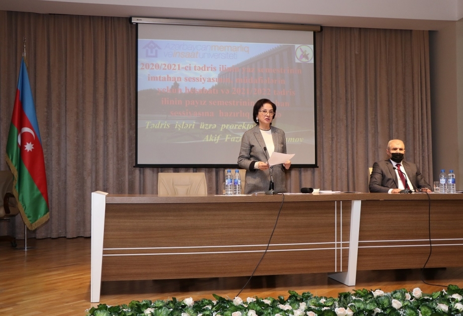 Memarlıq və İnşaat Universitetində qış imtahan sessiyasına hazırlıq məsələsi müzakirə edilib
