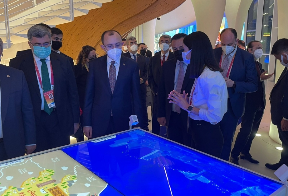 “Dubay Ekspo 2020”də Türkiyə pavilyonunun açılışında iştirak edən nümayəndə heyəti Azərbaycan pavilyonunda olub