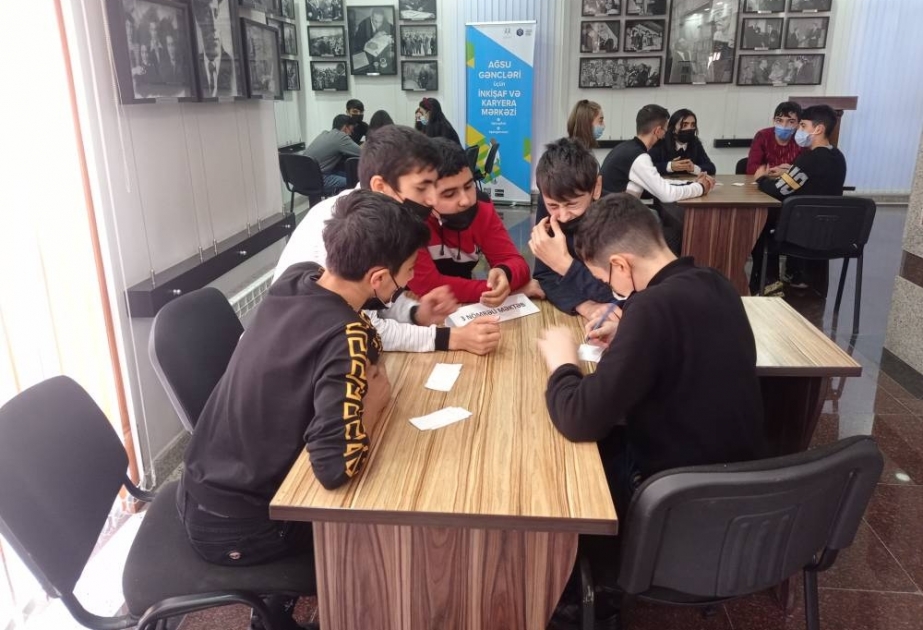 Ağsuda məktəb komandaları arasında “Ən yaxın tariximiz” adlı intellektual yarış keçirilib