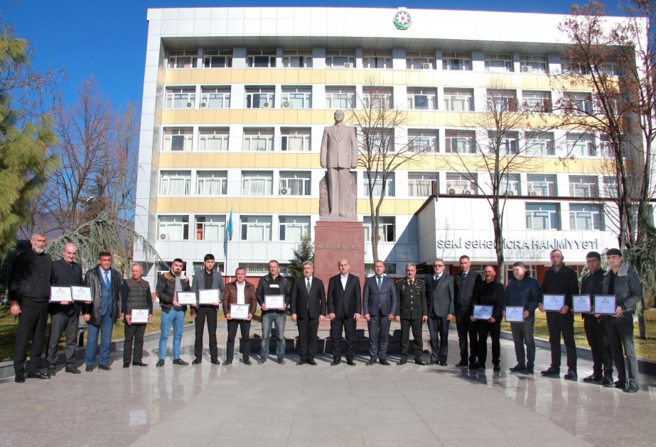 Vətən müharibəsi zamanı Şəki sakinləri arxa cəbhədə də xüsusi fəallıq göstəriblər