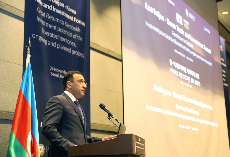 Se invita a las empresas coreanas a participar en los trabajos de reconstrucción en los territorios azerbaiyanos liberados