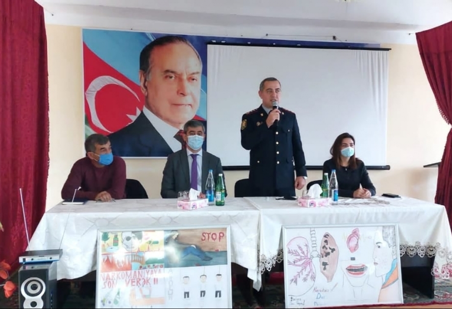 Biləsuvar rayonunda “Narkomaniyaya yox deyək” mövzusunda rəsm sərgisi keçirilib