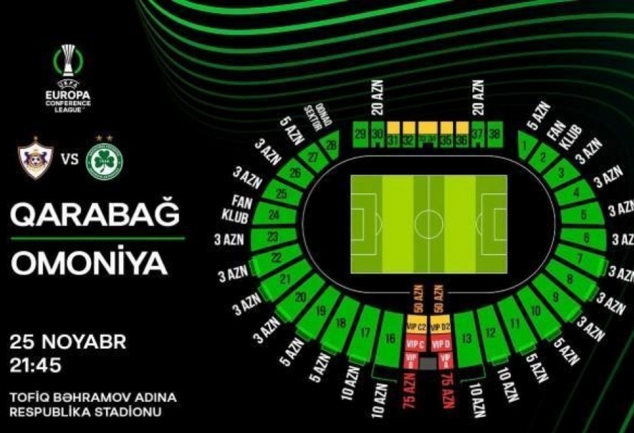 UEFA Konfrans Liqası: “Qarabağ” və “Omoniya” komandalarının start heyətləri açıqlanıb