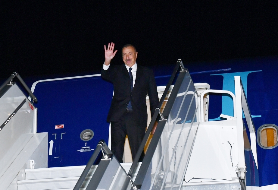 President Ilham Aliyev ended his working visit to Sochi