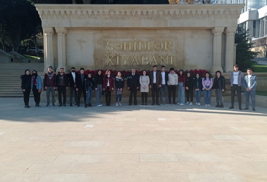 Pedaqoji Universitetin Şamaxı filialı Bakının bir çox yerlərinə ziyarətlər təşkil edib