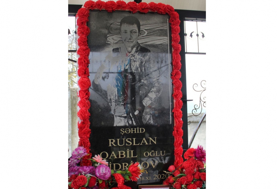Qəbələdə şəhid Ruslan İdrisovun xatirəsi anılıb