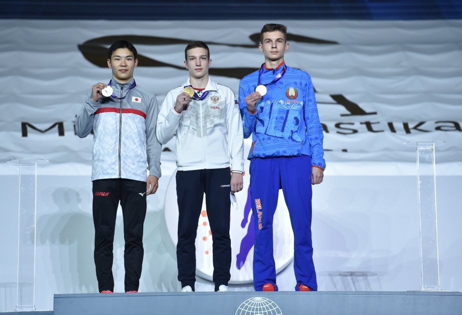 Rusiyalı gimnast Kirill Kozlov dünya yaş qrupları yarışlarında qızıl medal qazanıb