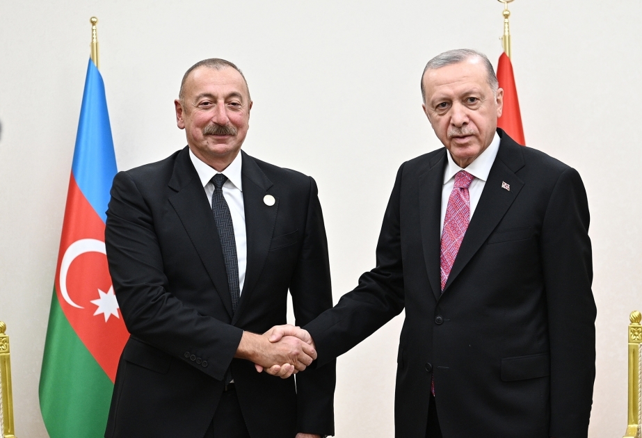 El presidente Ilham Aliyev se reunió con el presidente turco Recep Tayyip Erdogan