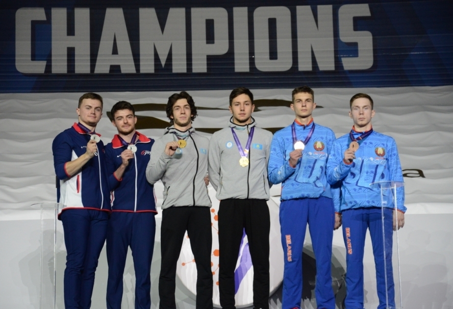 Se anuncian los ganadores de las competiciones mundiales de gimnasia sincronizada de trampolín por grupos de edad