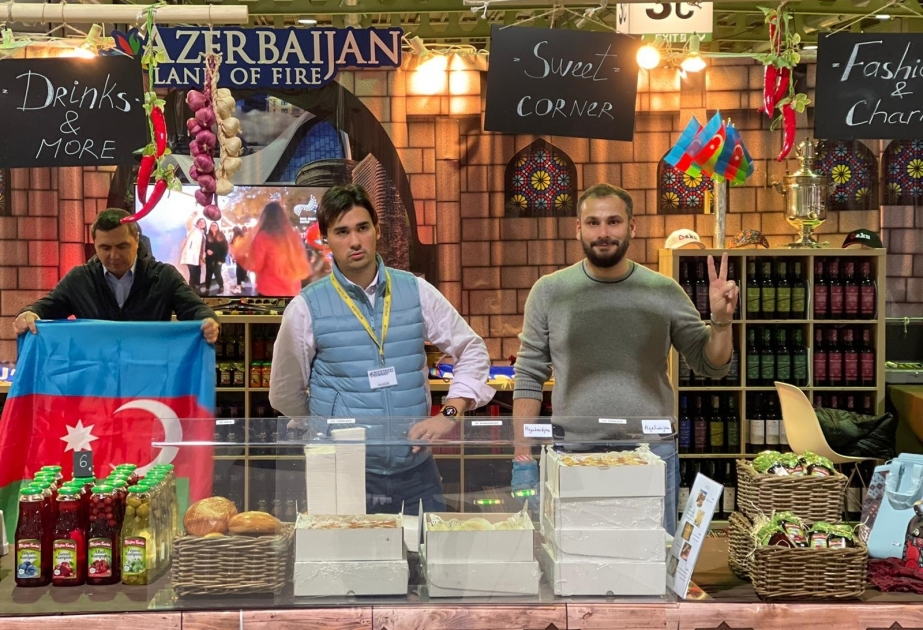 Lüksemburq “Beynəlxalq Bazarı”nda Azərbaycan stendi diqqəti cəlb edib