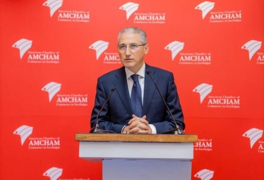 Muxtar Babayev AmCham üzvlərini Şərqi Zəngəzur və Qarabağ İqtisadi zonalarında ətraf mühitin vəziyyəti və görüləcək işlərlə tanış edib