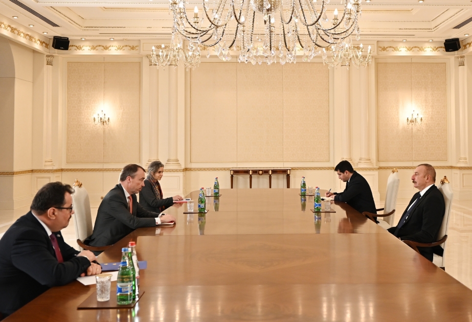 Präsident Ilham Aliyev empfängt den EU-Sonderbeauftragten für den Südkaukasus VIDEO
