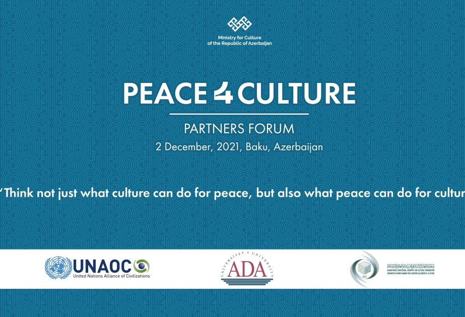 Bakou accueillera le Peace4Culture Partners Forum