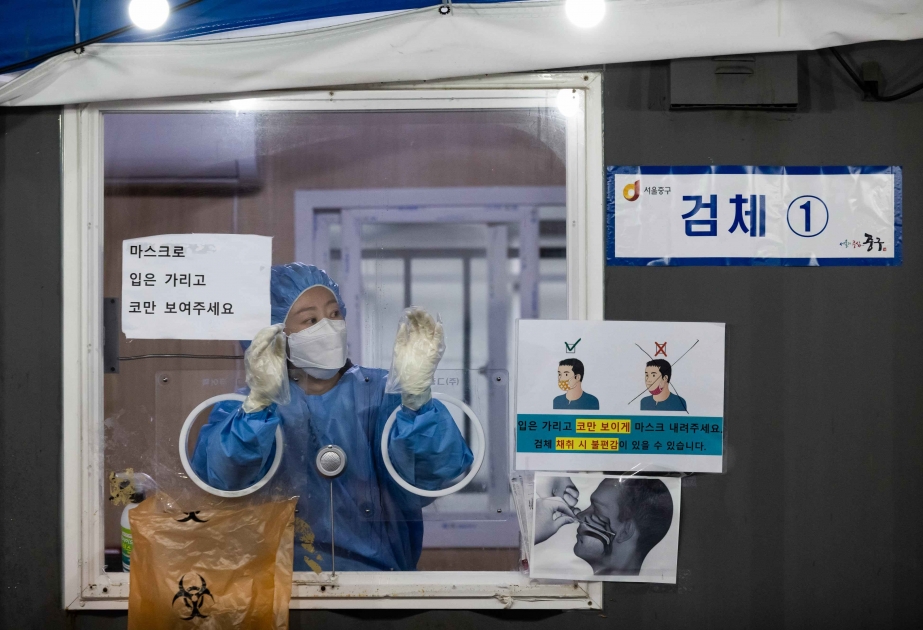 Cənubi Koreyada COVID-19 virusuna sutkalıq yoluxma sayında yeni antirekord qeydə alınıb