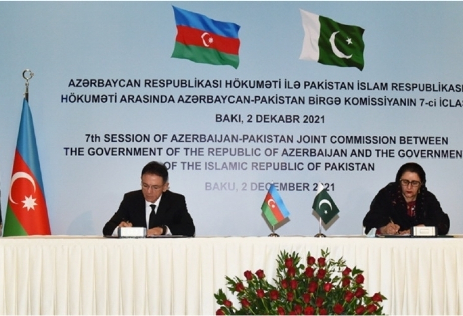 Azerbaiyán y Pakistán firman el protocolo de la séptima reunión de la comisión intergubernamental conjunta