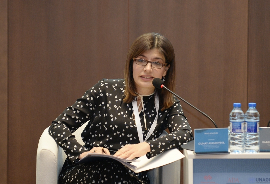 Gunay Afandiyeva: We support "Peace for culture" global campaign