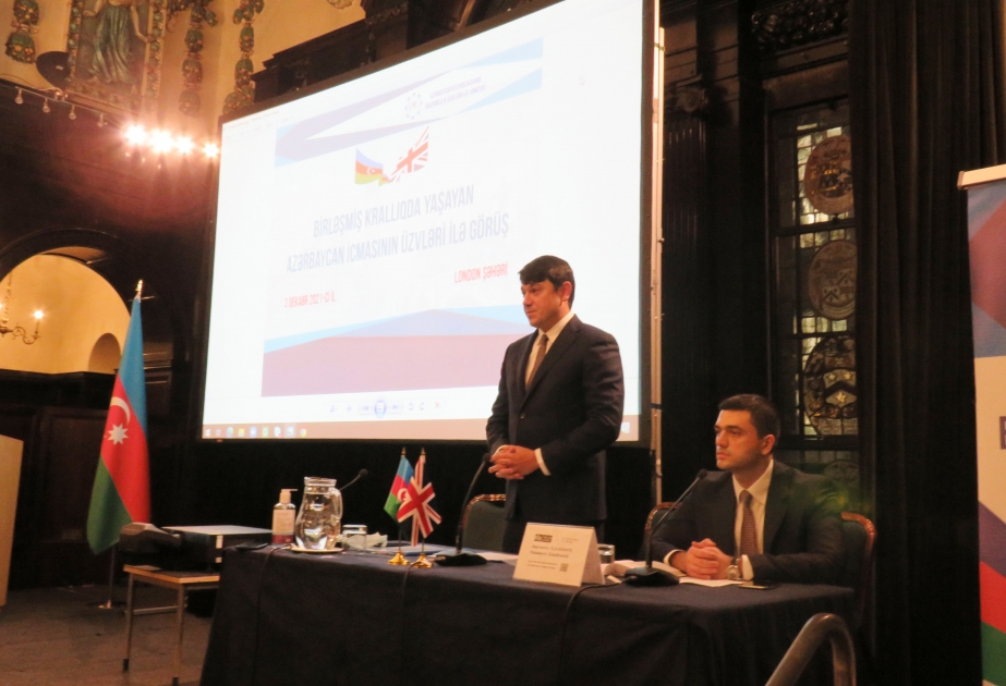 Londonda Britaniyadakı Azərbaycan diasporunun üzvləri ilə görüş keçirilib