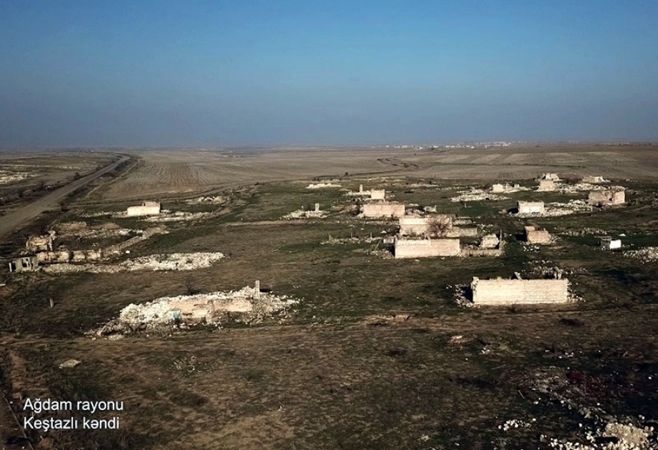 Министерство обороны поделилось видеокадрами села Кештазлы Агдамского района ВИДЕО   

