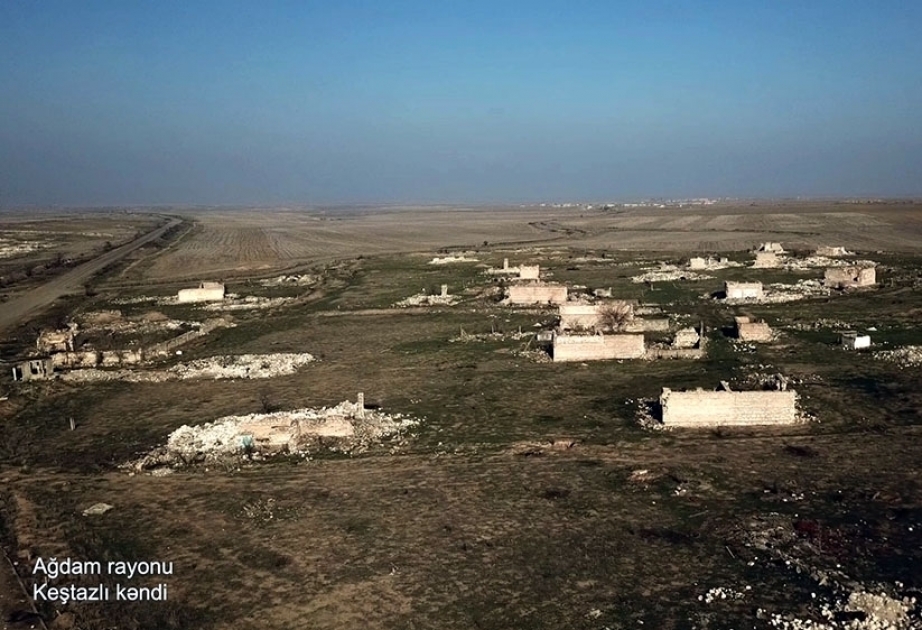 Azerbaijan’s Defense Ministry releases video footage of Keshtazli village, Aghdam district VIDEO