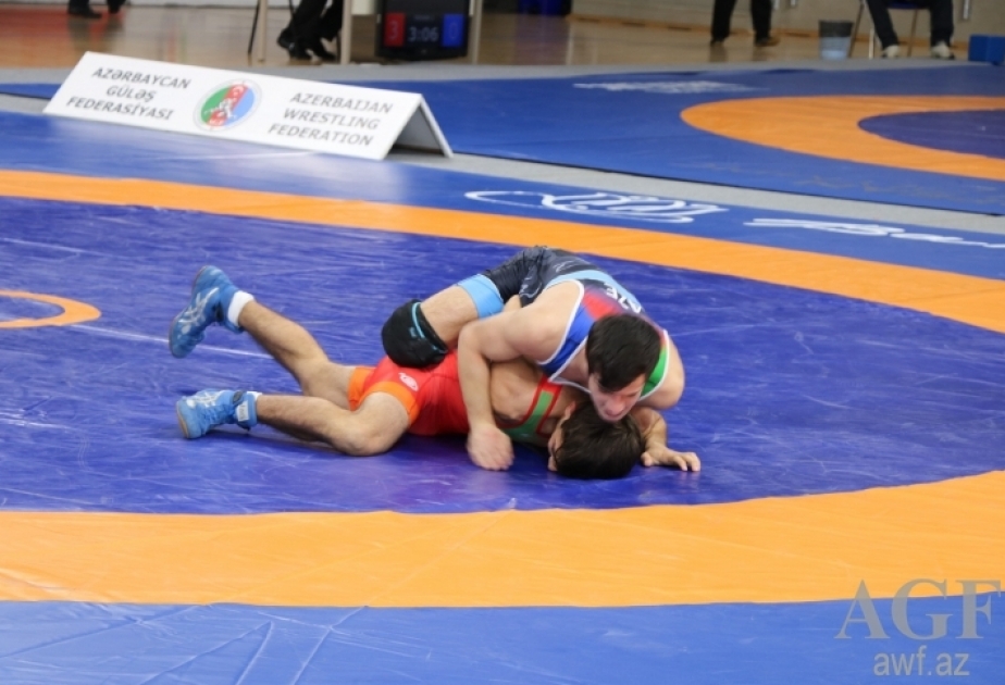 Определились победители первого дня чемпионата Азербайджана по борьбе