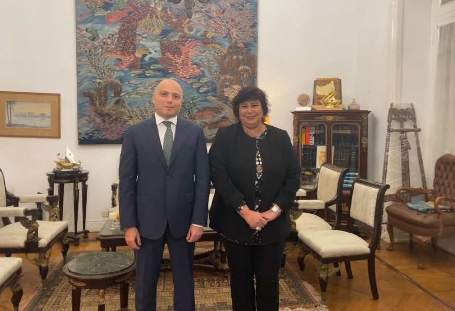 Le ministre azerbaïdjanais de la Culture reçu par son homologue égyptien