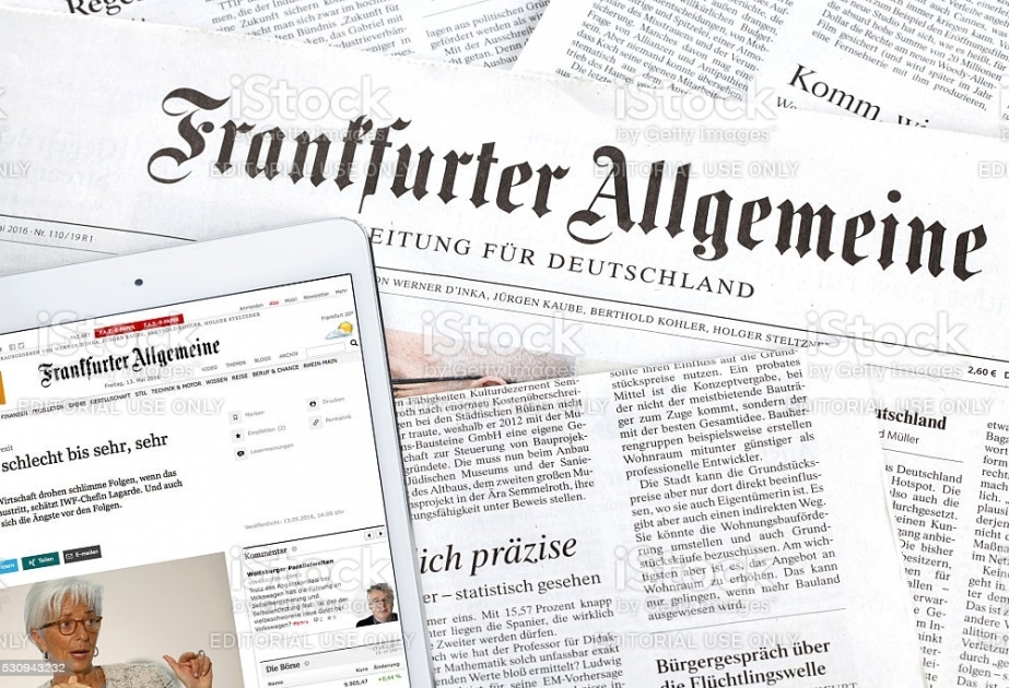 El periódico alemán "Frankfurter Allgemeine Zeitung" informa del asesinato de un soldado azerbaiyano
