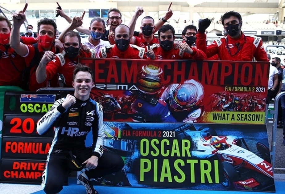 Oscar Piastri clinches Formula 2 championship in Abu Dhabi