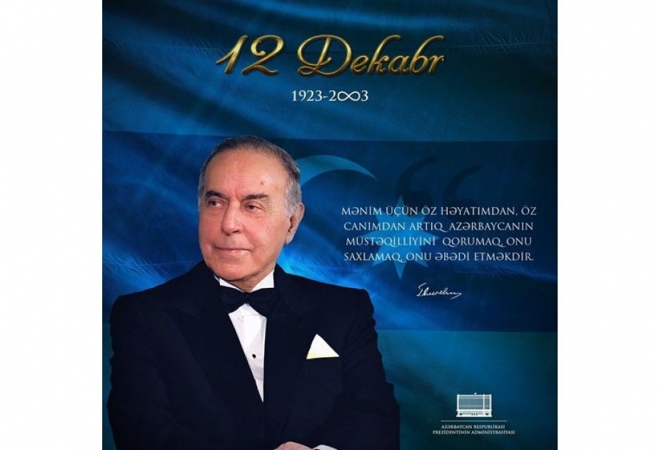 Президент Ильхам Алиев поделился публикацией по случаю дня памяти великого лидера Гейдара Алиева