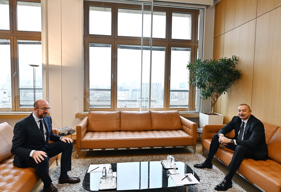 President Ilham Aliyev and President of European Council met in Brussels VIDEO