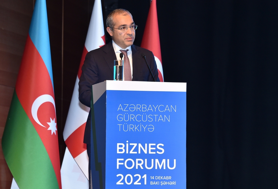Bakıda Azərbaycan-Gürcüstan-Türkiyə biznes forumu keçirilib YENİLƏNİB VİDEO