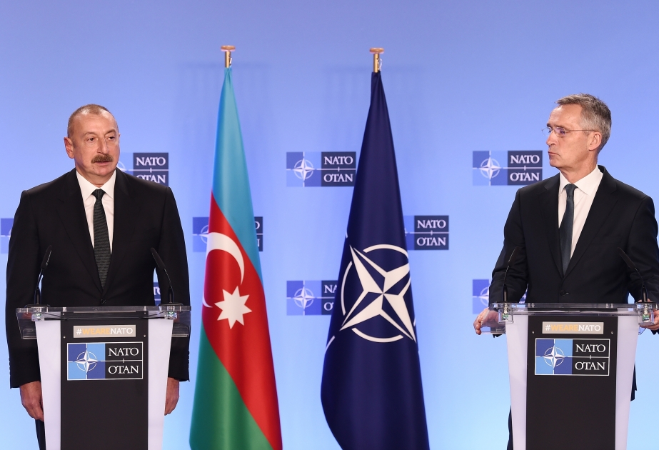 Bruxelles : le président azerbaïdjanais et le Secrétaire général de l’OTAN tiennent une conférence de presse conjointe VIDEO