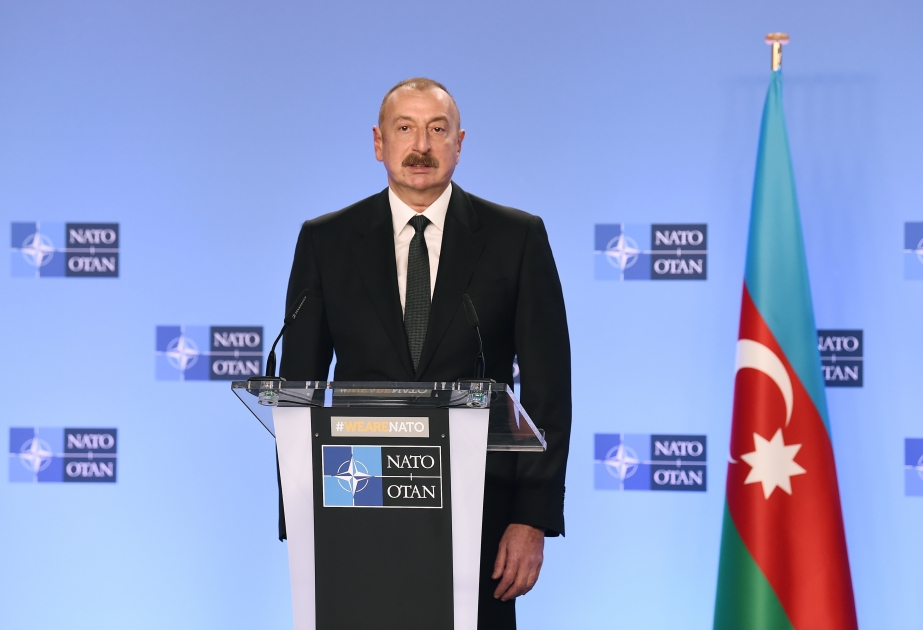 Prezident İlham Əliyev: Azərbaycan NATO-nun etibarlı tərəfdaşı olduğunu sübuta yetirib VİDEO