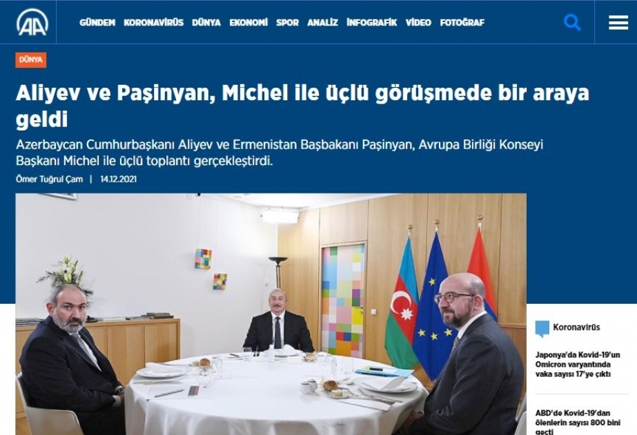 Prezident İlham Əliyevin Brüssel səfəri Türkiyə mediası tərəfindən geniş işıqlandırılıb