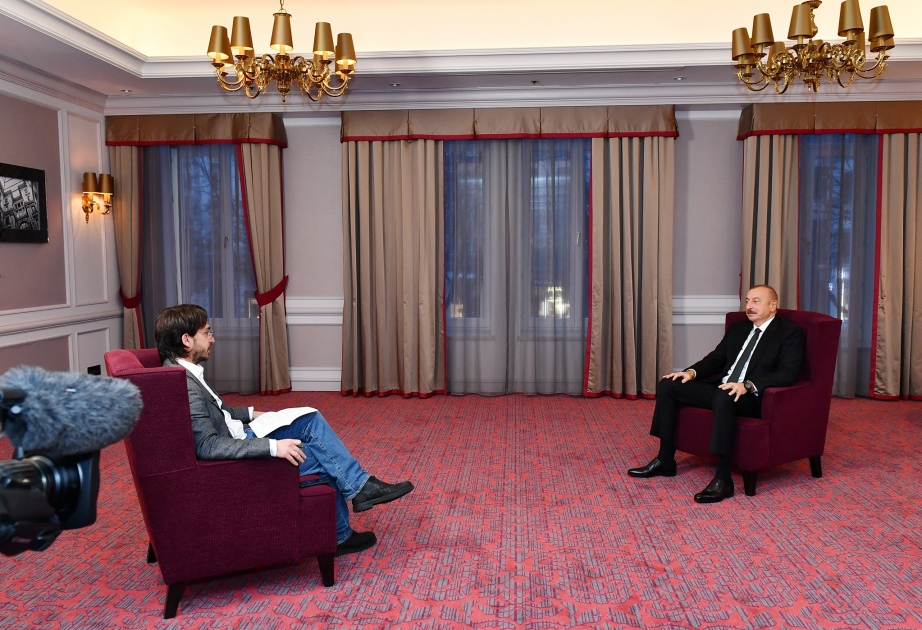 Prezident İlham Əliyev İspaniyanın “El Pais" qəzetinə müsahibə verib VİDEO